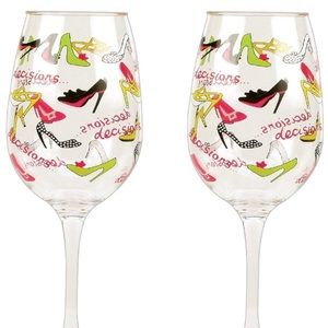 🍷Lolita Stiletto Set of 2 Wine 🍷 Glasses